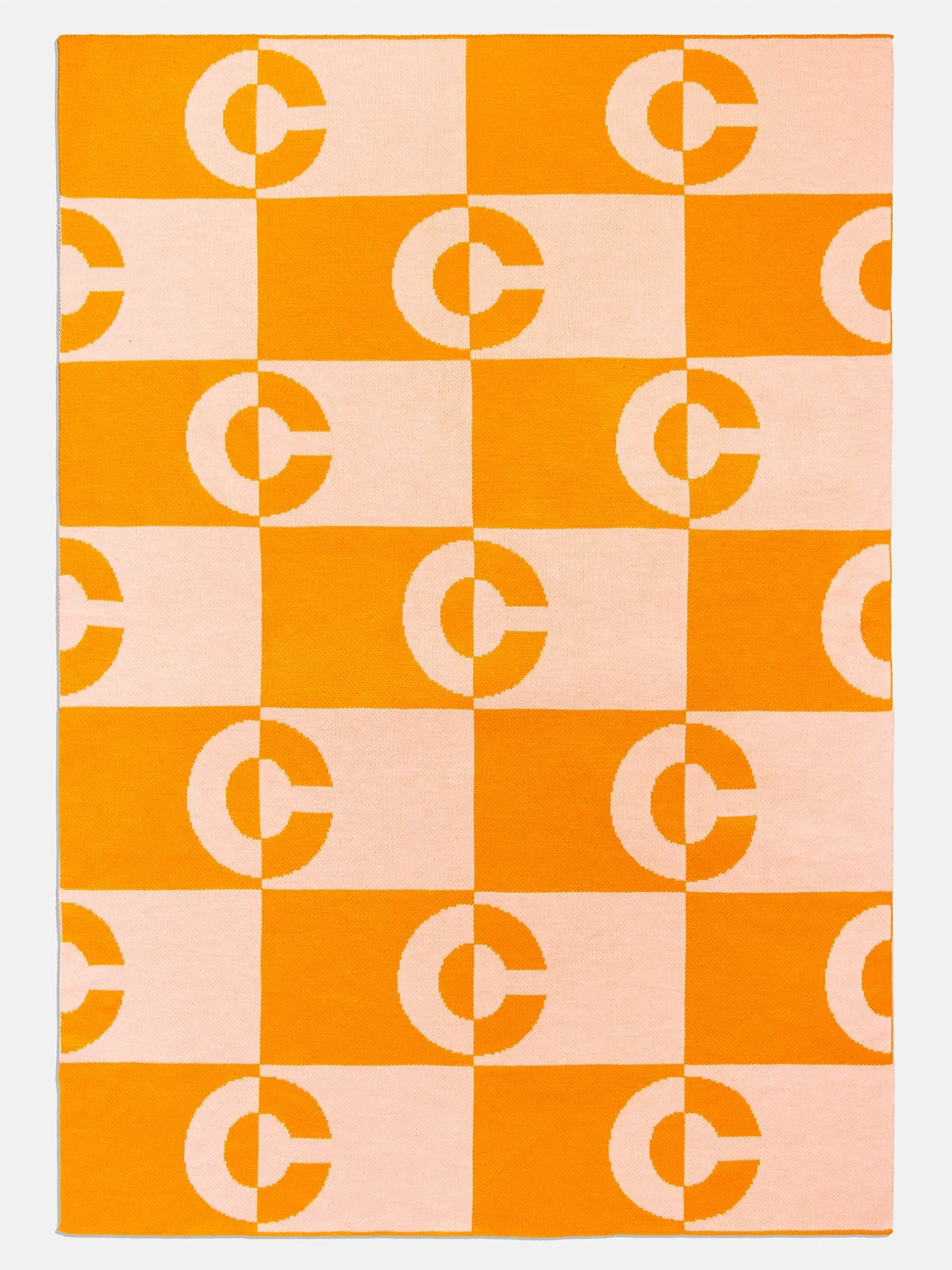 Opposites Attract Custom Blanket - Orange/Light Orange