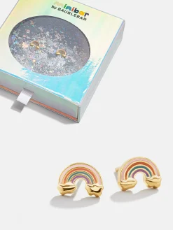 Over the Rainbow 18K Gold Vermeil Kids' Earrings - Over The Rainbow
