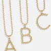 Oversized Initial Pisa Necklace - Gold