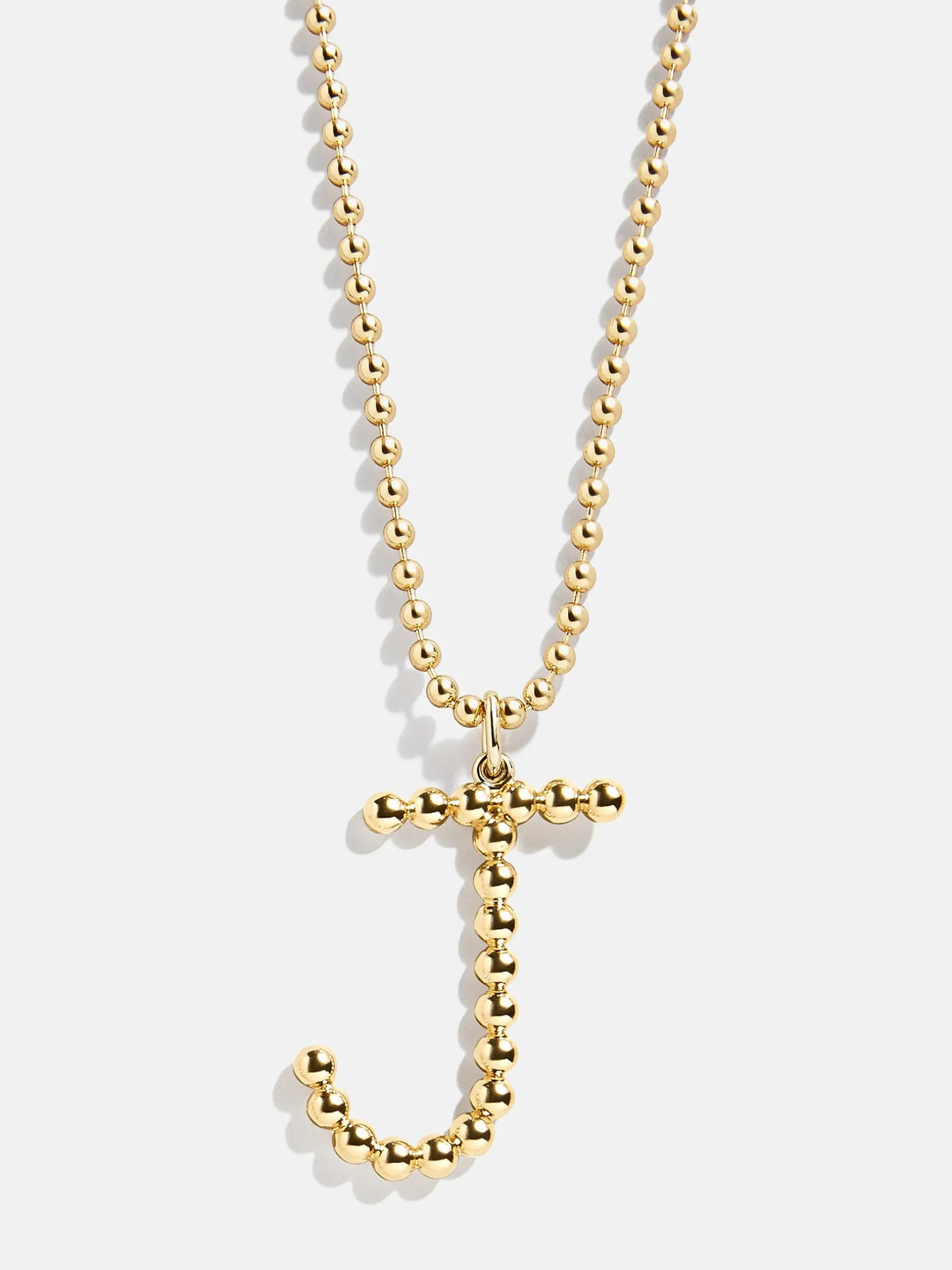 Oversized Initial Pisa Necklace - Gold