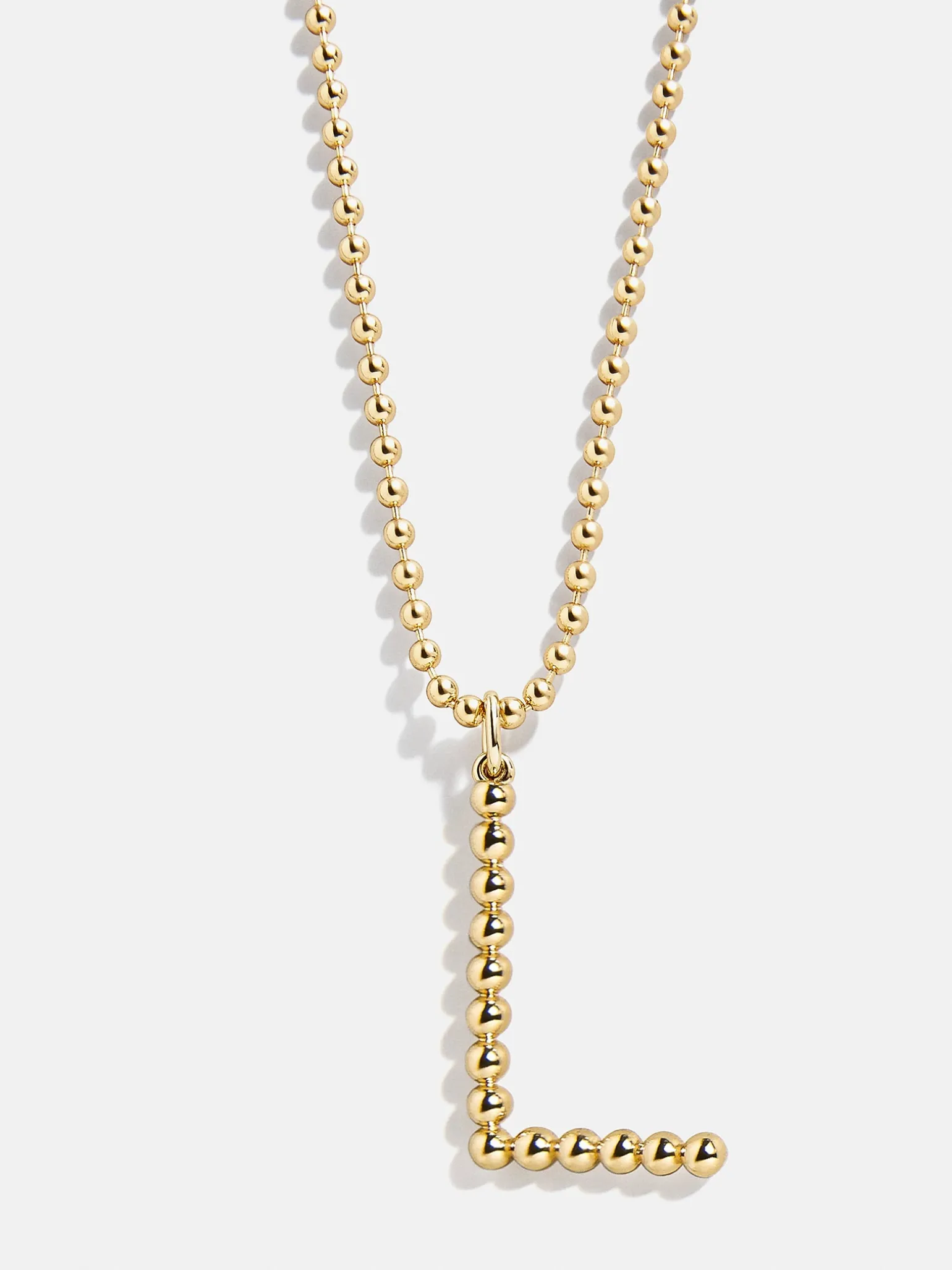 Oversized Initial Pisa Necklace - Gold