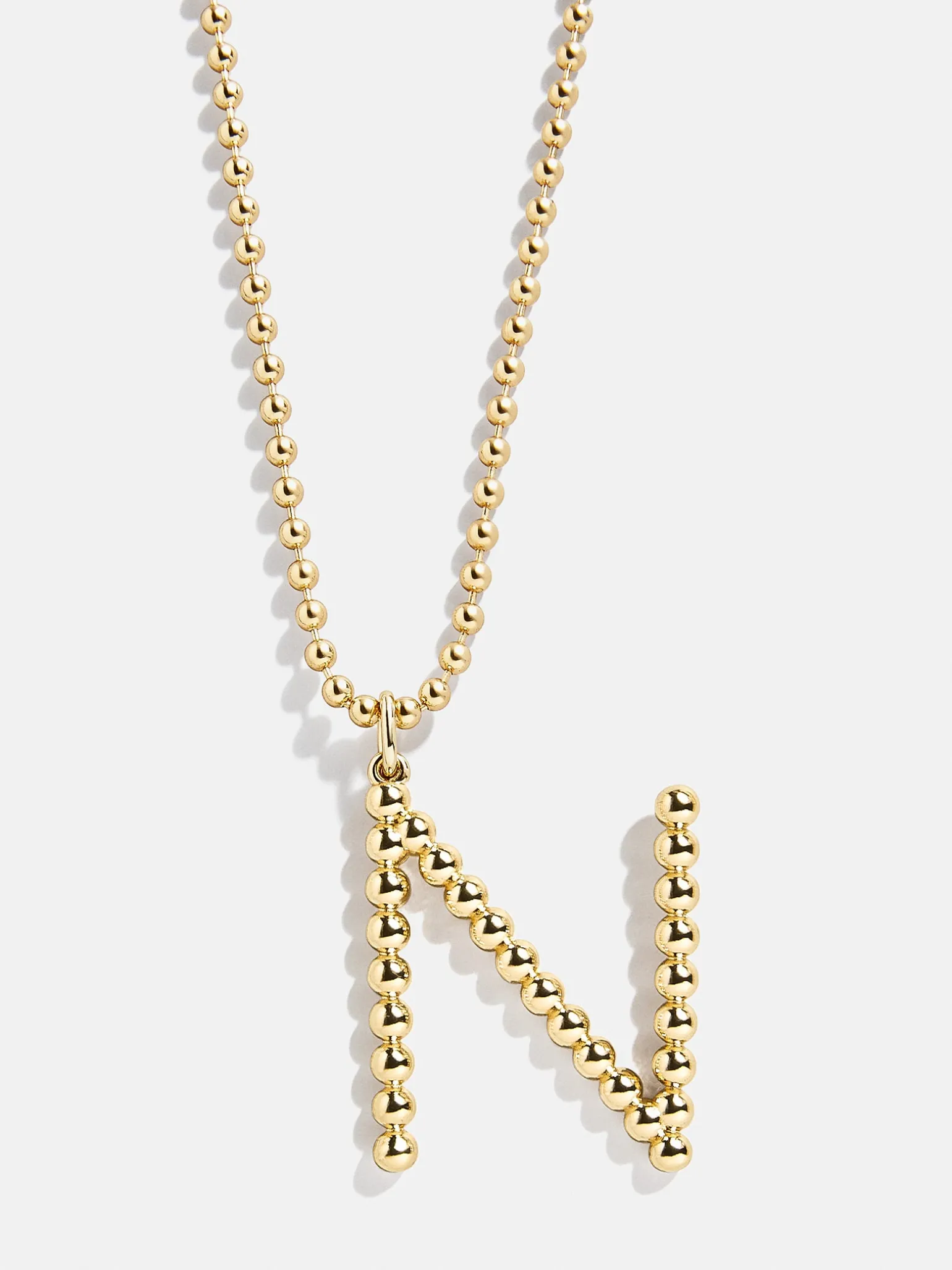 Oversized Initial Pisa Necklace - Gold