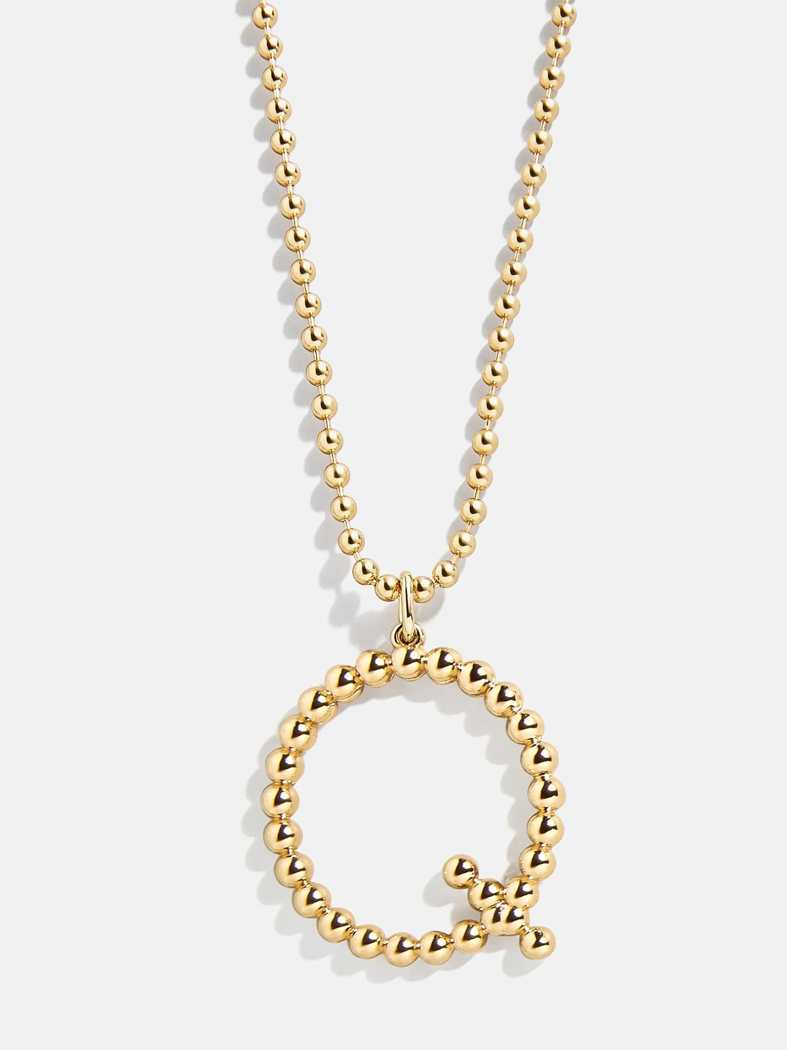 Oversized Initial Pisa Necklace - Gold