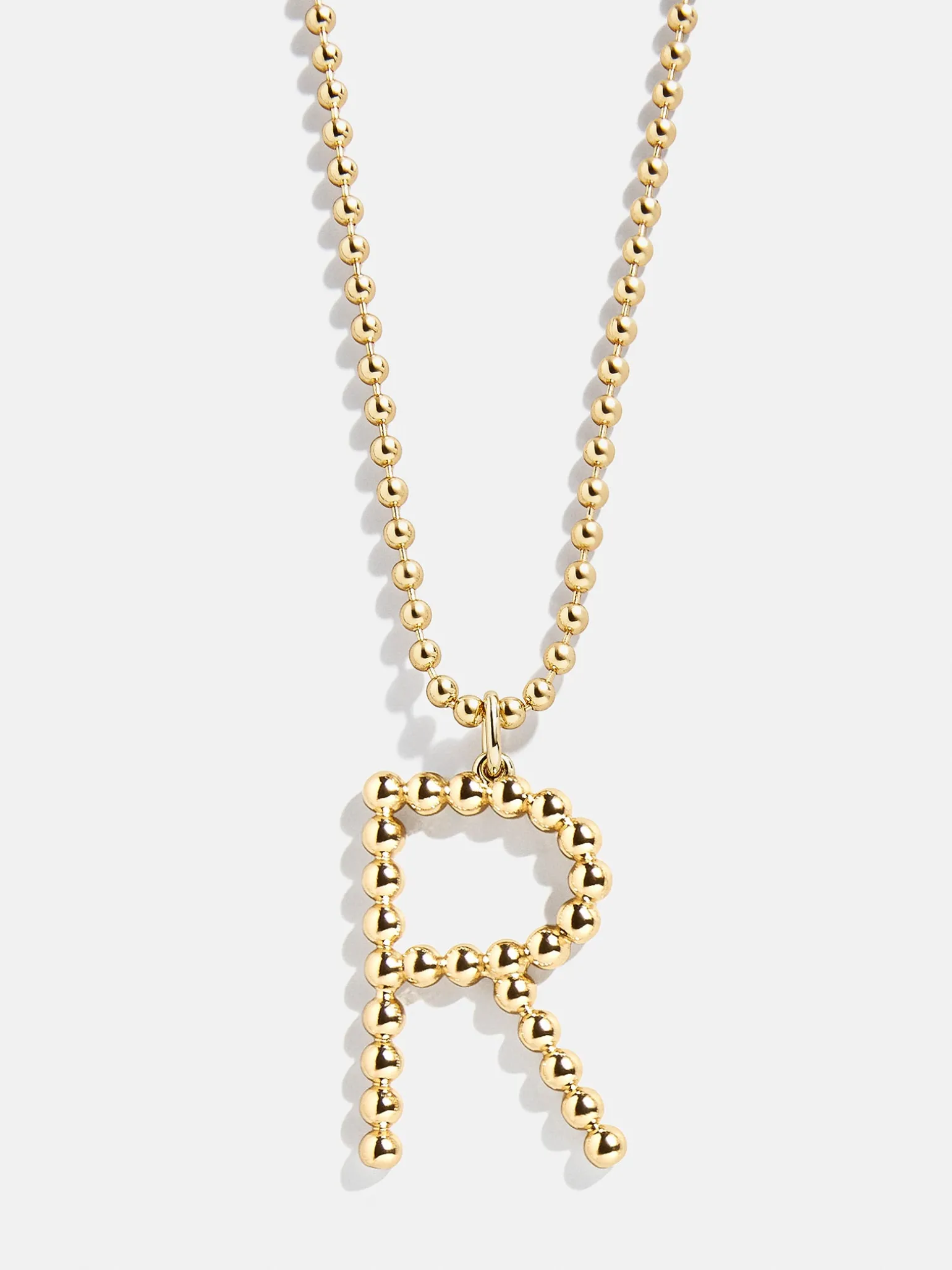 Oversized Initial Pisa Necklace - Gold