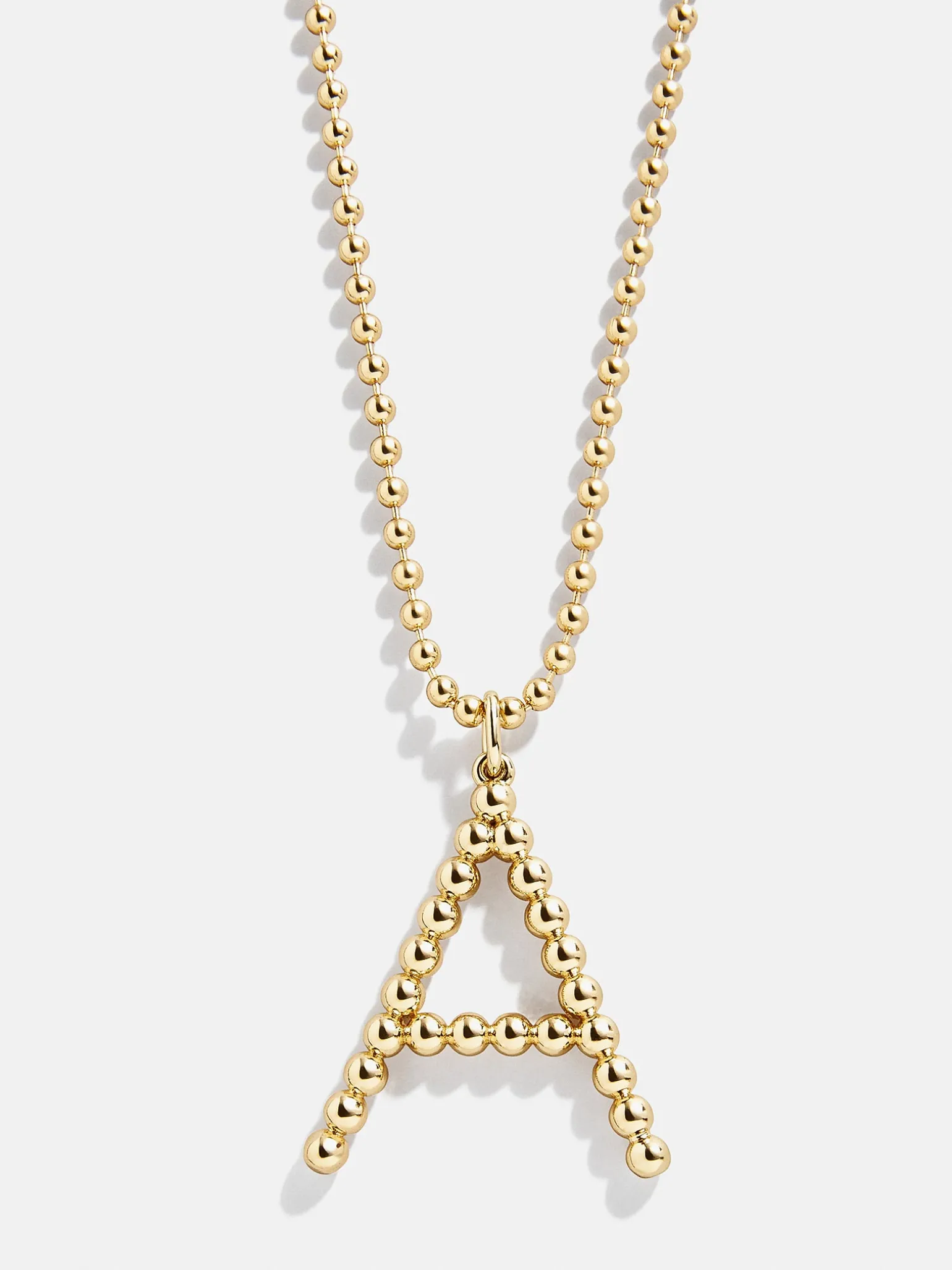 Oversized Initial Pisa Necklace - Gold