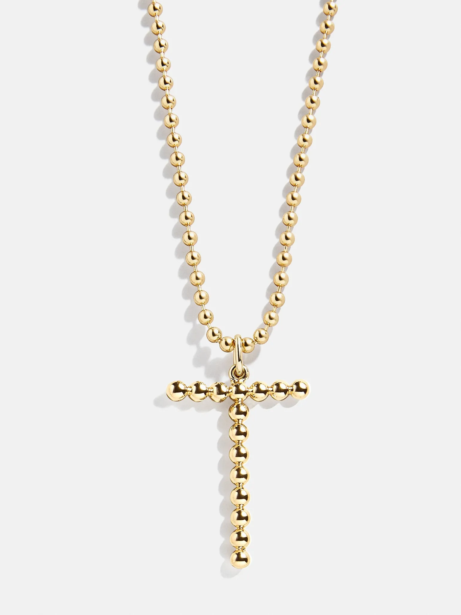 Oversized Initial Pisa Necklace - Gold