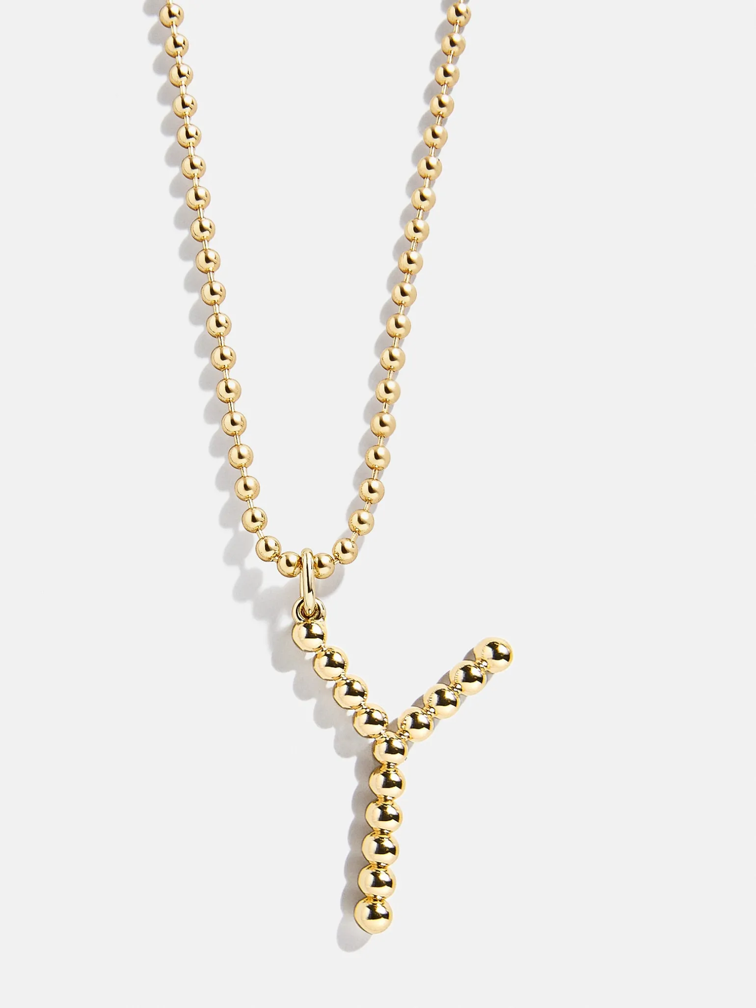 Oversized Initial Pisa Necklace - Gold