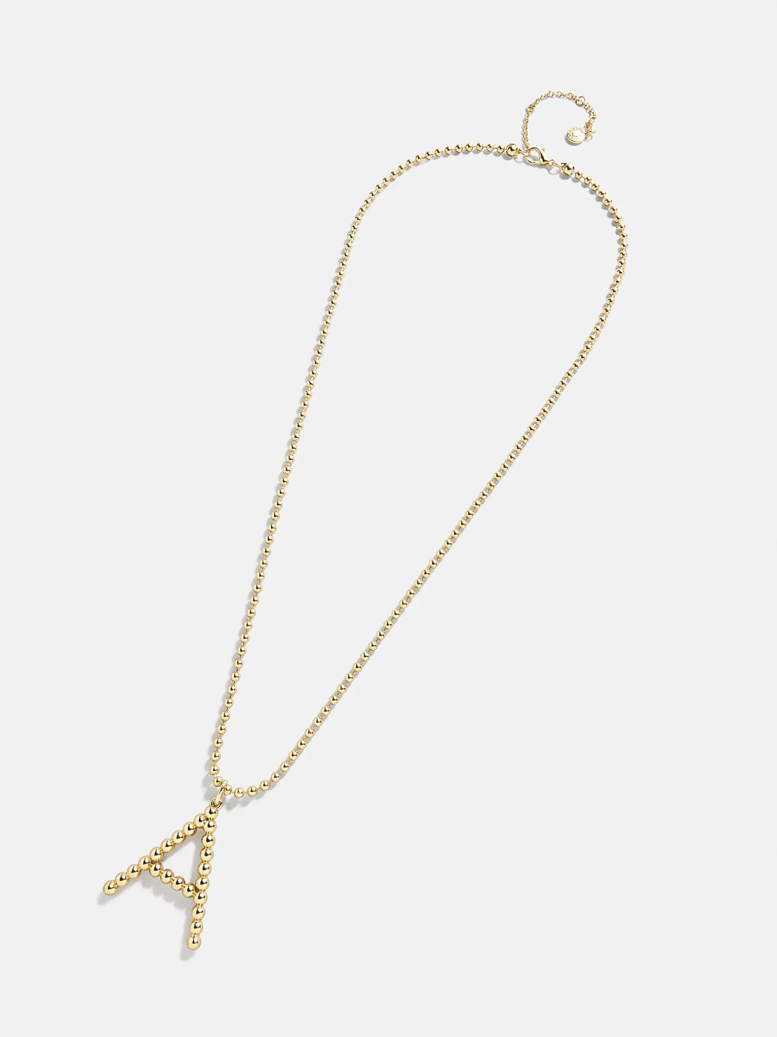 Oversized Initial Pisa Necklace - Gold