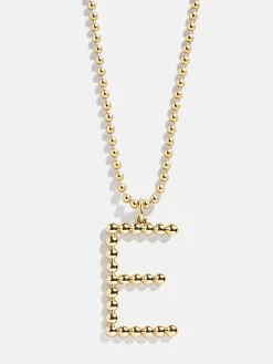 Oversized Initial Pisa Necklace - Gold