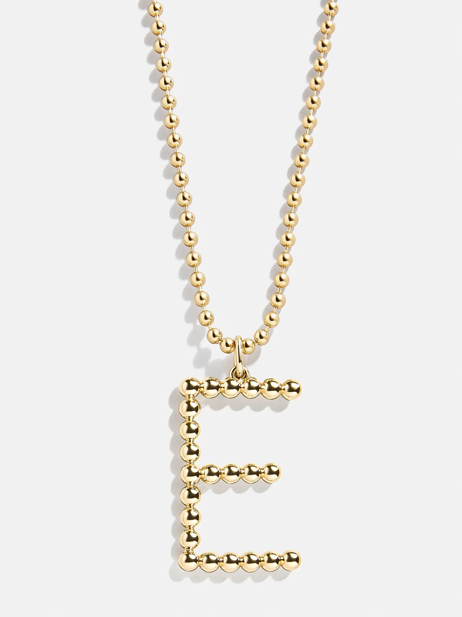 Oversized Initial Pisa Necklace - Gold