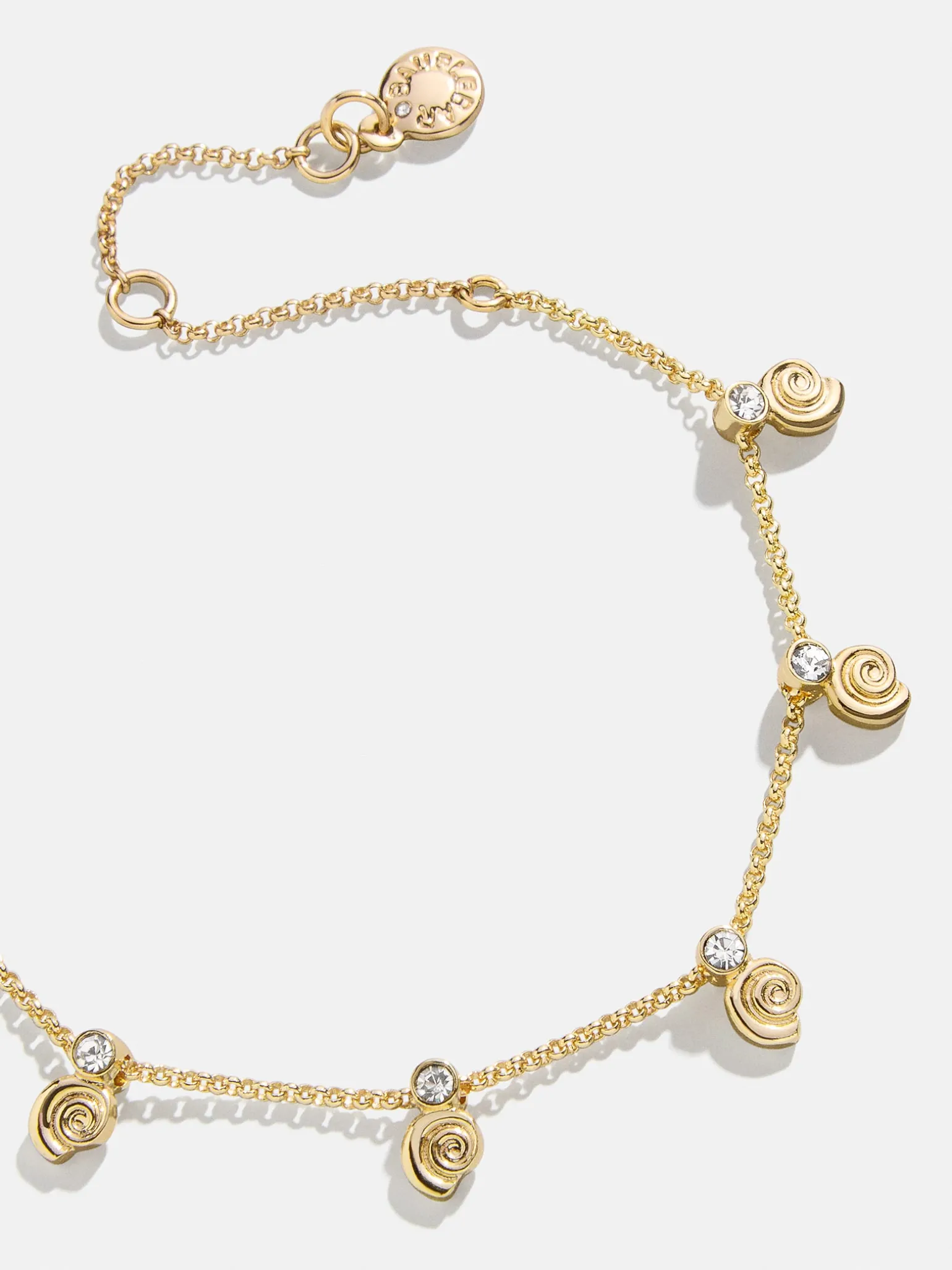 Pacifica Seashell Bracelet - Gold/Pavé