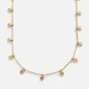 Pacifica Seashell Necklace - Gold/Pavé