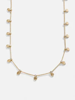 Pacifica Seashell Necklace - Gold/Pavé