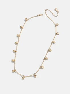 Pacifica Seashell Necklace - Gold/Pavé