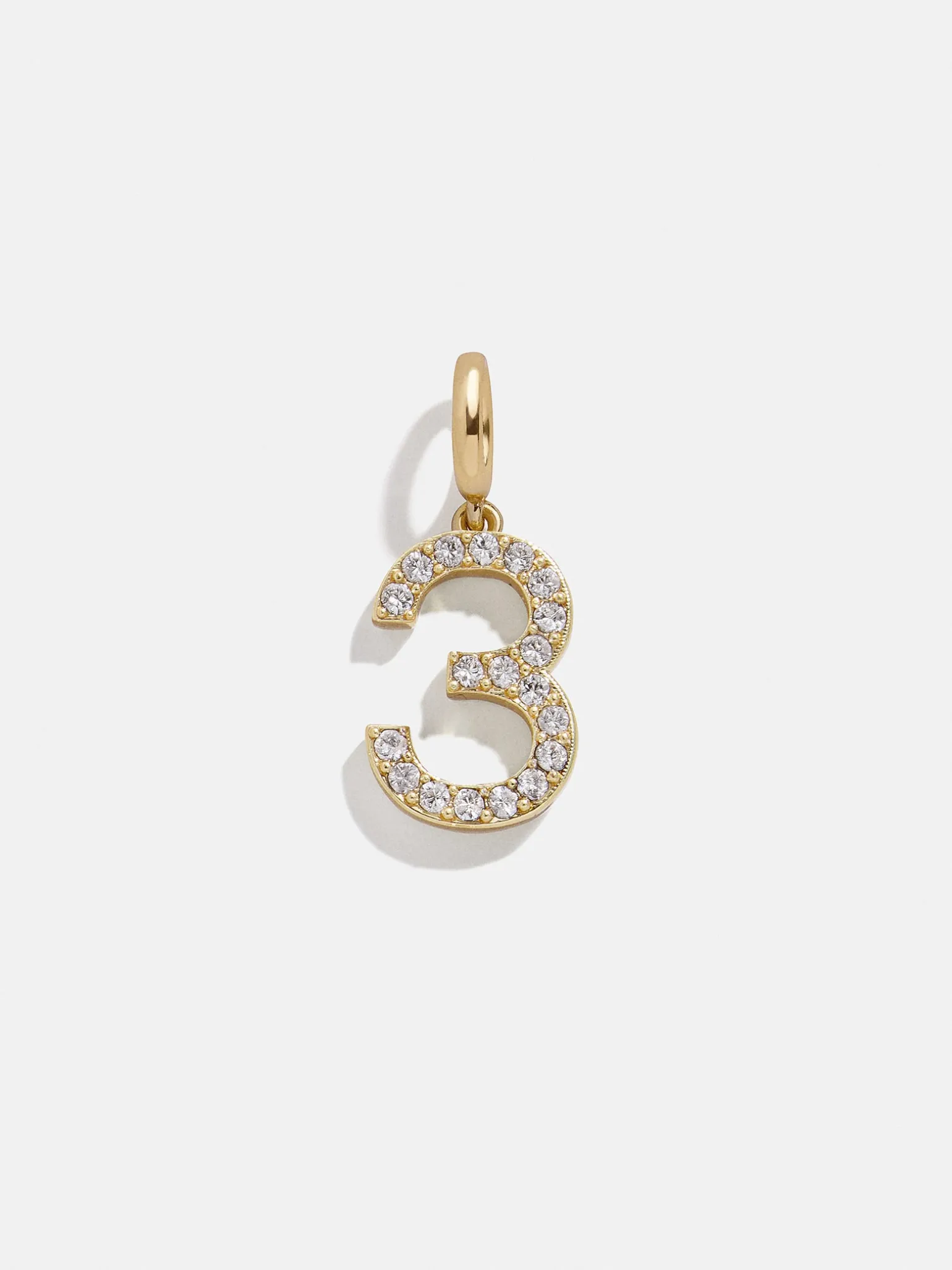 Pavé Number Cluster Charm - 3