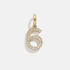 Pavé Number Cluster Charm - 6