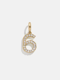 Pavé Number Cluster Charm - 6