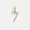 Pavé Number Cluster Charm - 7