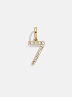 Pavé Number Cluster Charm - 7