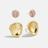 Perfect Catch Earring Set - Baseball