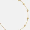 Petunia 18K Gold Vermeil Bracelet - Clear Flower