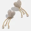 Peyton Earrings - Heart Statement Earrings