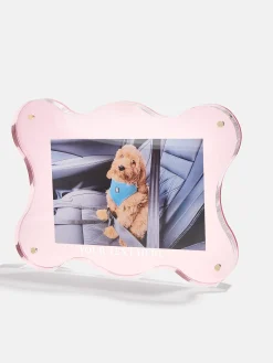 Picture Perfect Horizontal Acrylic Frame - Retro Wavy