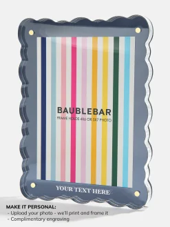 Picture Perfect Vertical Acrylic Frame - Scalloped Shape