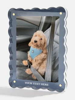 Picture Perfect Vertical Acrylic Frame - Scalloped Shape