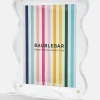 Picture Perfect Vertical Acrylic Frame  - Retro Wavy Shape