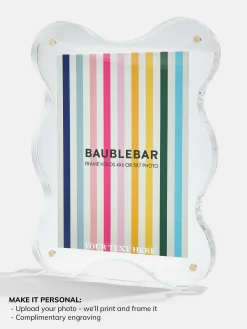 Picture Perfect Vertical Acrylic Frame  - Retro Wavy Shape