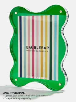 Picture Perfect Vertical Acrylic Frame - Retro Wavy Shape