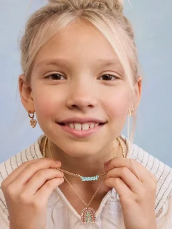 Pisa Kids' Custom Nameplate Necklace - Pisa Chain