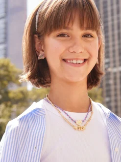 Pisa Kids' Custom Nameplate Necklace - Gold
