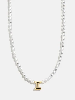 Playful Pearls Kids’ Initial Necklace - Gold/Pearl