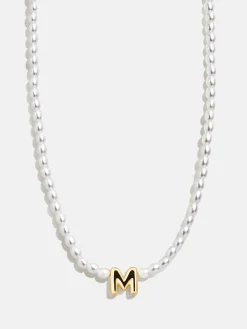 Playful Pearls Kids’ Initial Necklace - Gold/Pearl