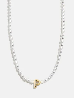 Playful Pearls Kids’ Initial Necklace - Gold/Pearl