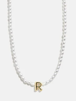 Playful Pearls Kids’ Initial Necklace - Gold/Pearl
