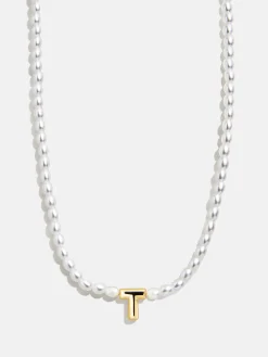 Playful Pearls Kids’ Initial Necklace - Gold/Pearl
