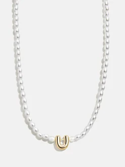 Playful Pearls Kids’ Initial Necklace - Gold/Pearl