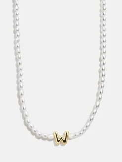 Playful Pearls Kids’ Initial Necklace - Gold/Pearl