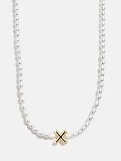 Playful Pearls Kids’ Initial Necklace - Gold/Pearl