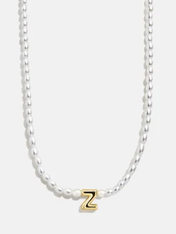 Playful Pearls Kids’ Initial Necklace - Gold/Pearl