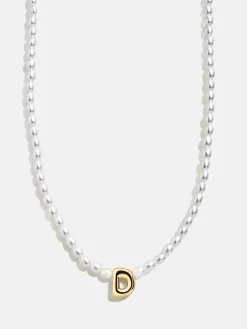 Playful Pearls Kids’ Initial Necklace - Gold/Pearl