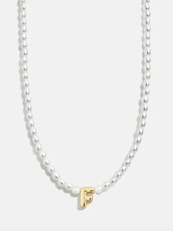 Playful Pearls Kids’ Initial Necklace - Gold/Pearl