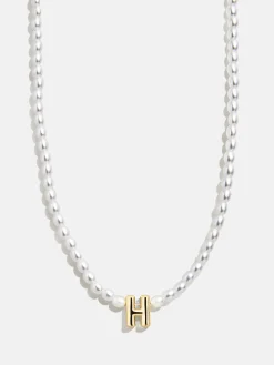 Playful Pearls Kids’ Initial Necklace - Gold/Pearl