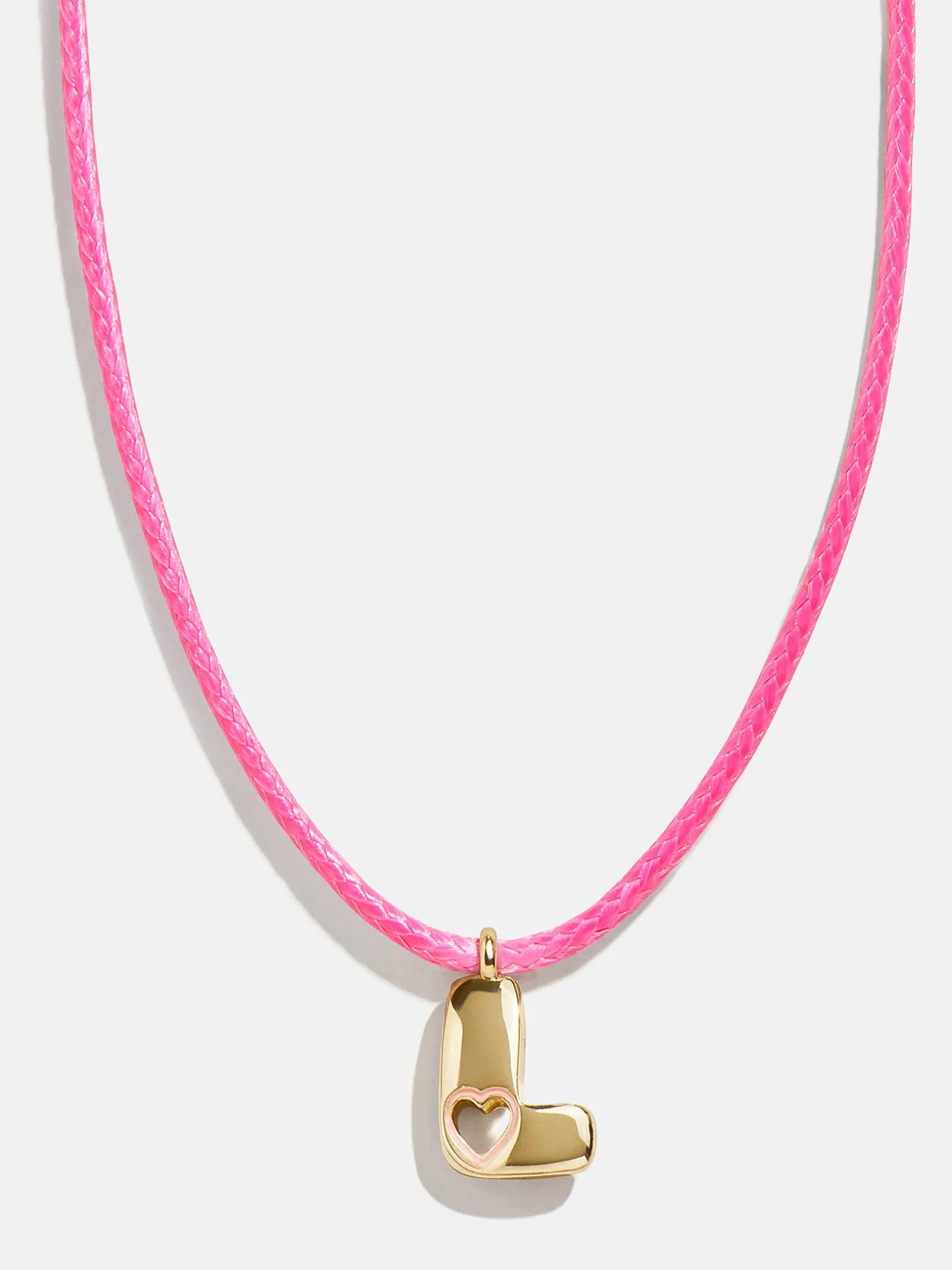 Pretty in Pink Kids Initial Necklace - Light Pink