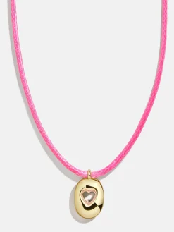 Pretty in Pink Kids Initial Necklace - Light Pink