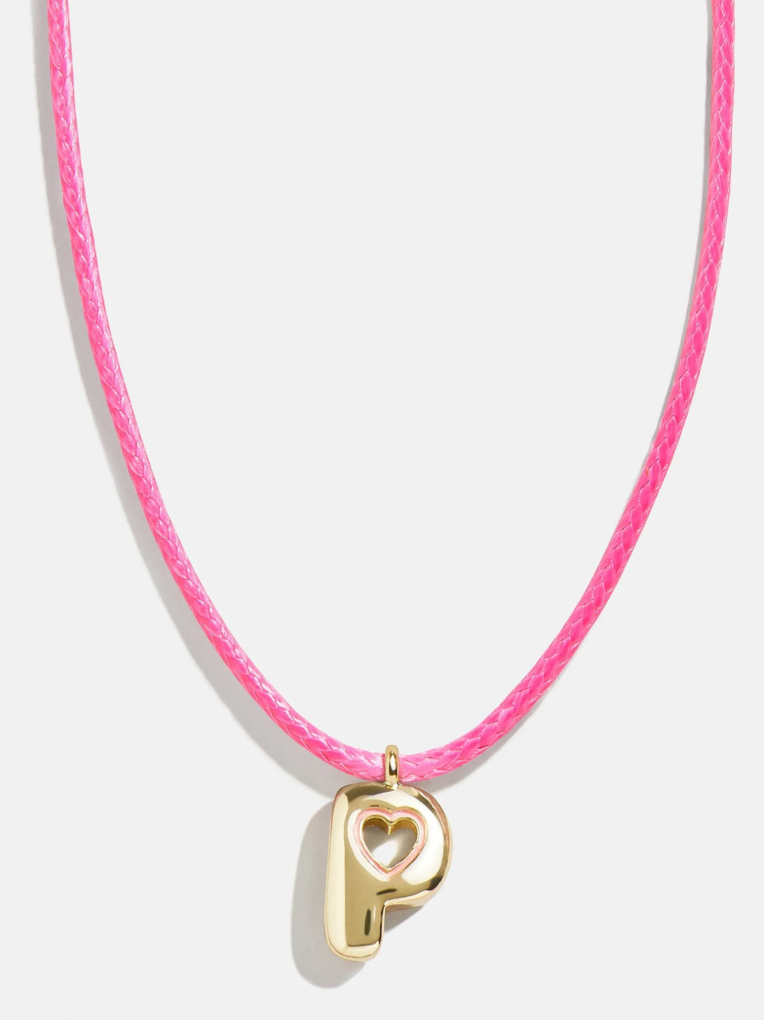 Pretty in Pink Kids Initial Necklace - Light Pink