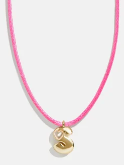 Pretty in Pink Kids Initial Necklace - Light Pink